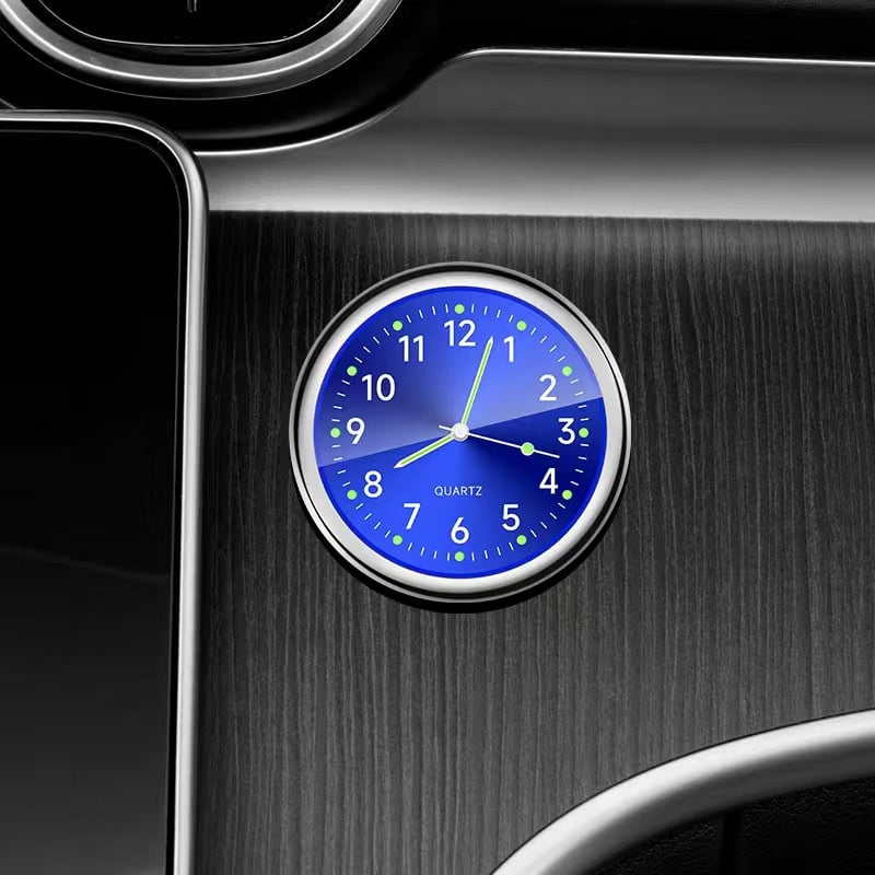 ⏱️Glowing Quartz In-Car Clock | Luminous Analog Stick-On Clock for Auto Dashboard