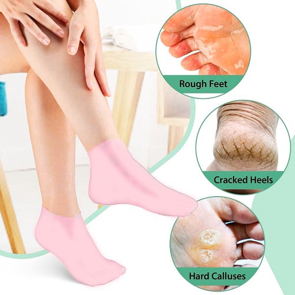 2024 New Hote Sale🔥🔥-Foot Spa Moisturizing Exfoliating Silicone Socks