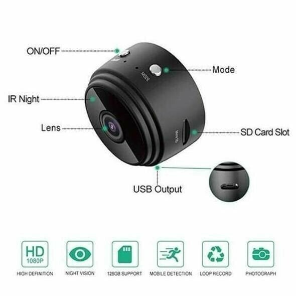 🔥48% OFF🔥Mini 1080p HD Wireless Magnetic Security Camera