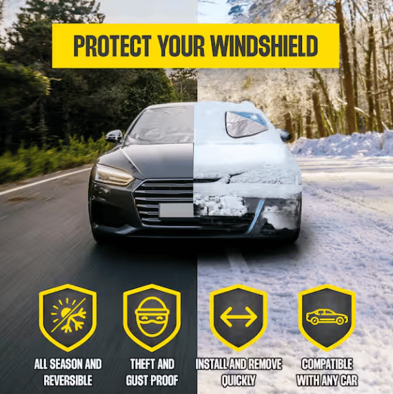 🔥2025New Year Sales 49% OFF-🚗All Seasons Sunshade Ice Cover