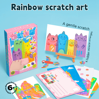 🤩✨20Pcs DIY Rainbow Scratch Art