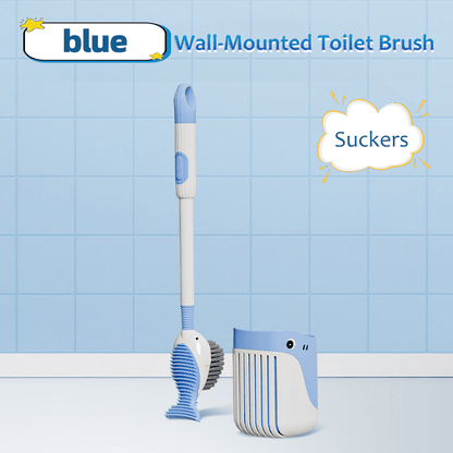 👍Cute Wall-Mounted Toilet Brush & Floor Standingfor Bathroom Toilet Cleaning