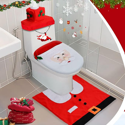 🎅2024 Christmas Decoration Toilet Set