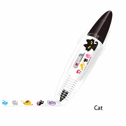 ✨DIY Cute Animals Press Type Decorative Pen