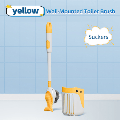 👍Cute Wall-Mounted Toilet Brush & Floor Standingfor Bathroom Toilet Cleaning