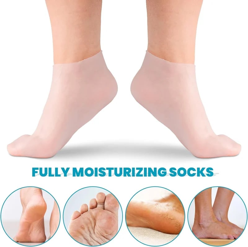 2024 New Hote Sale🔥🔥-Foot Spa Moisturizing Exfoliating Silicone Socks