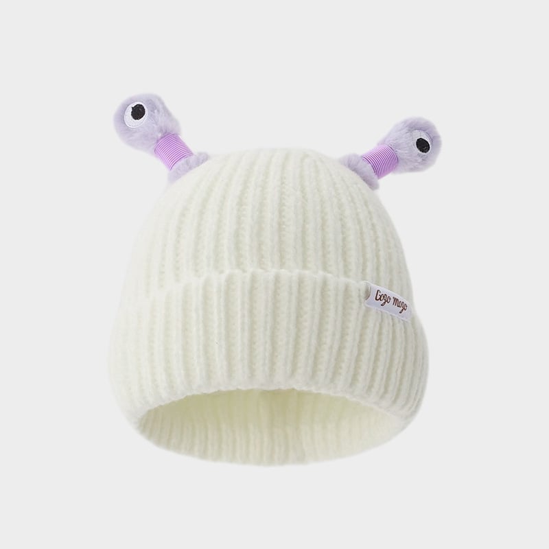 🔥Winter Parent-Child Cute Glowing Little Monster Knit Hat