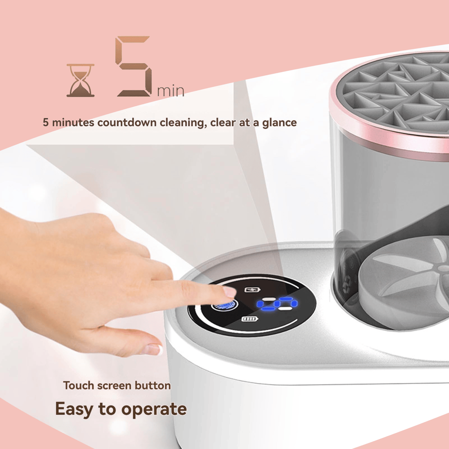 🔥3 IN 1 Electric Makeup Brush Cleaner Machine