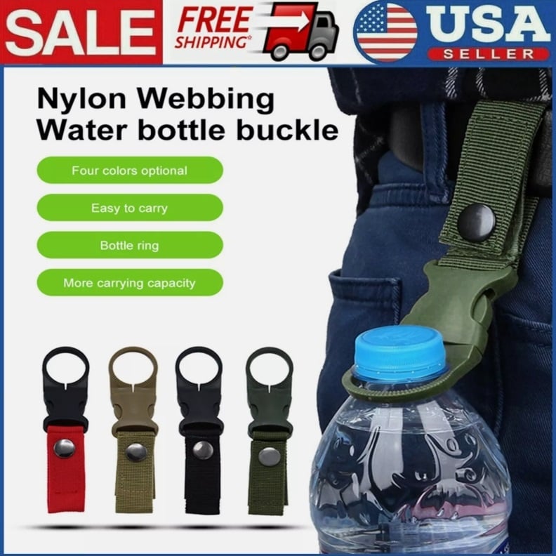 💦Bottle Buckle Clips - Belt Water Bottle Hook Holders, Durable