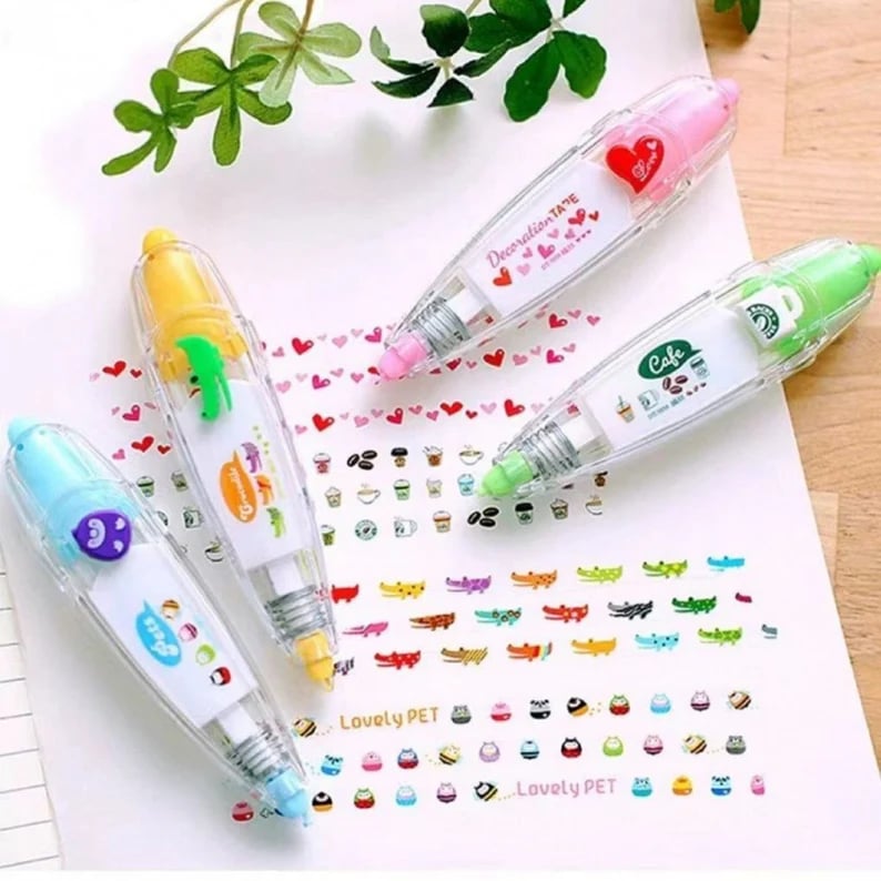 ✨DIY Cute Animals Press Type Decorative Pen