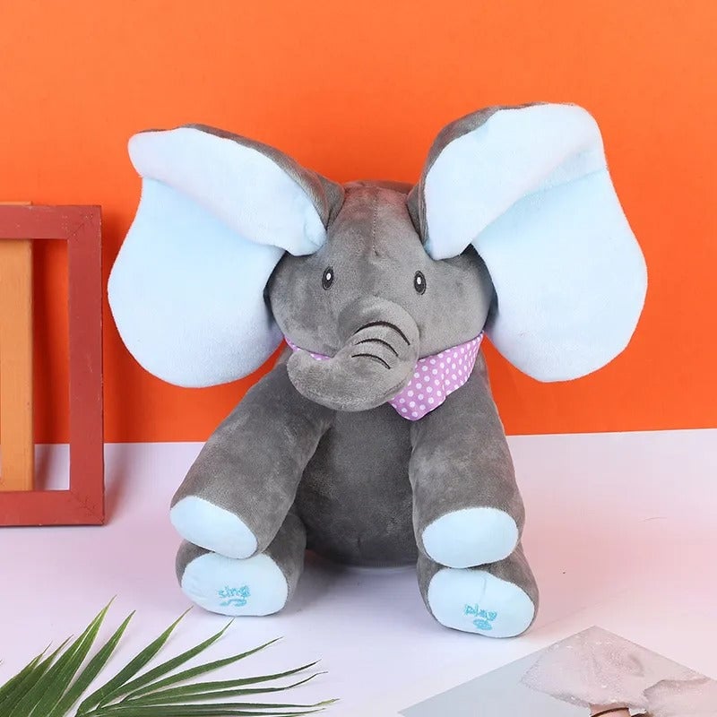 🐘Interactive Singing Stuffed Elephant Plush with Moving Ears