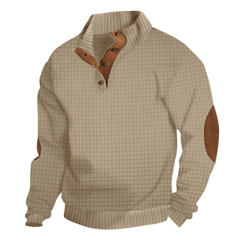 🔥Men's Outdoor Casual Stand Collar Long Sleeve Sweatshirt