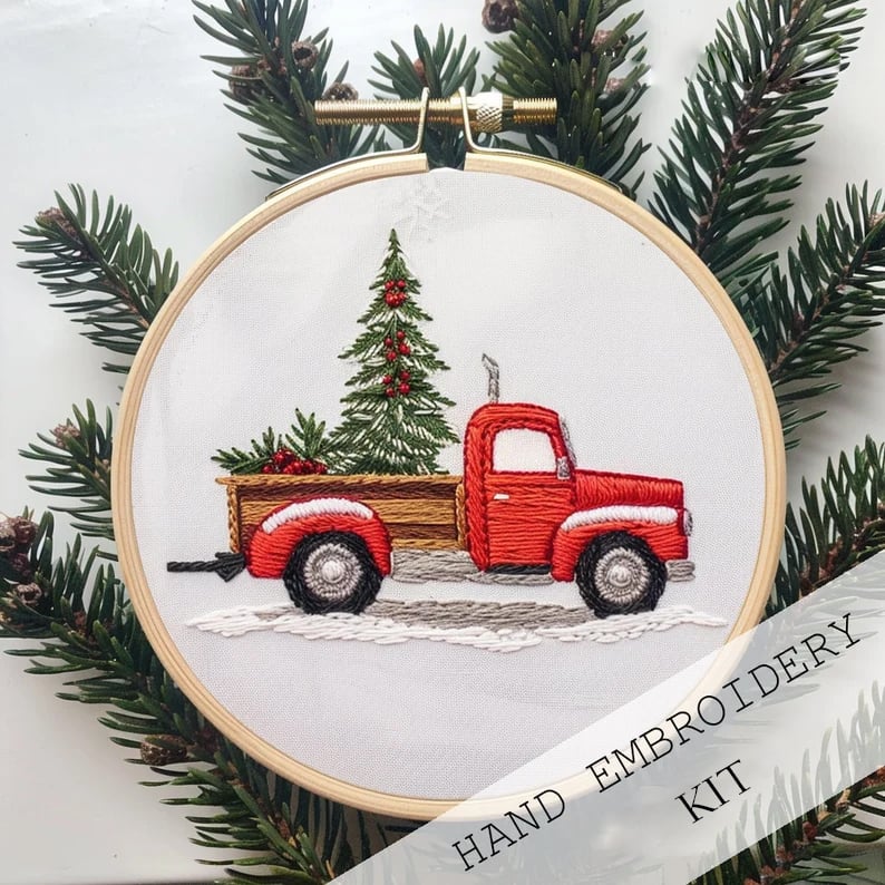 🎅Early Christmas Sale🎉🎄Christmas Embroidery KIT