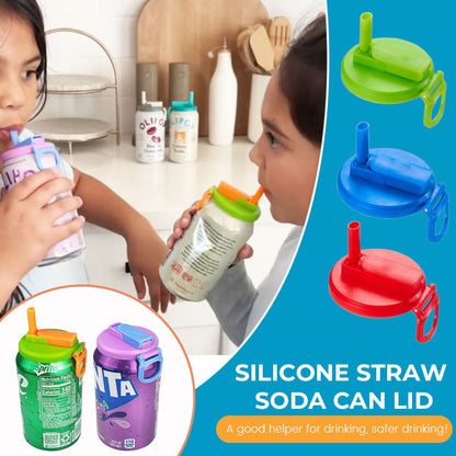 🍹Silicone Straw Soda Can Lids - a good helper for outdoor drinking, drink more safely!