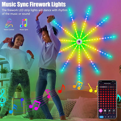 🎁Last Day Promotion 49% OFF💡WiFi Bluetooth Smart Fireworks Led Light