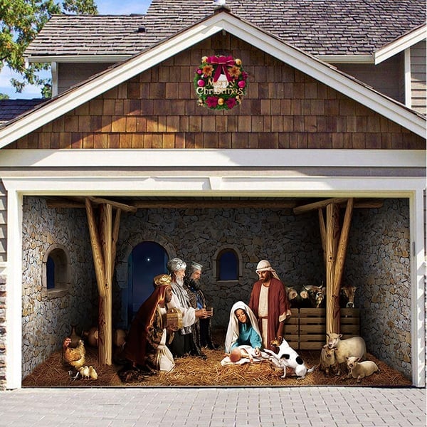 🏆LAST DAY 49% OFF🎄Christmas 2024 Garage Door Decoration