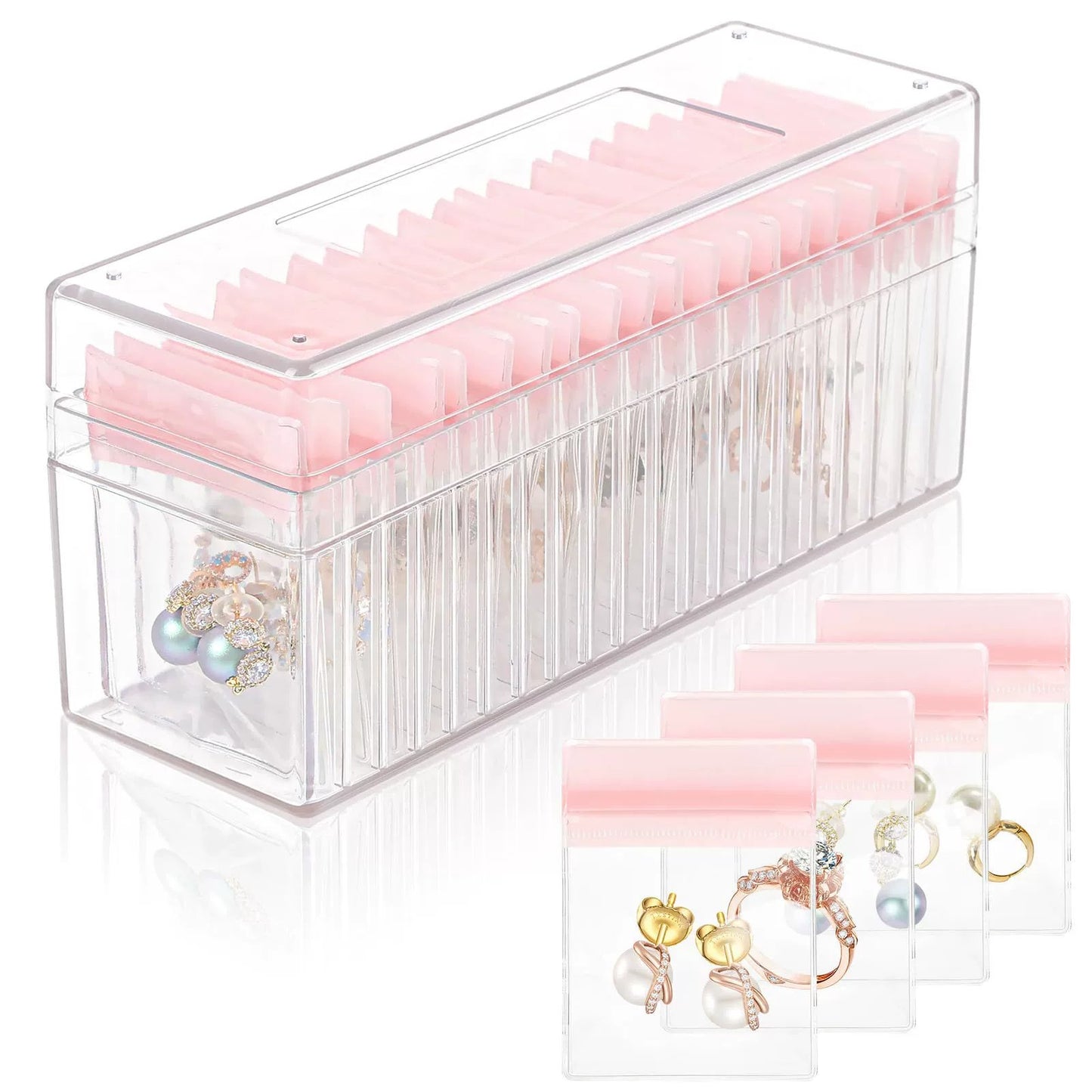 💍Acrylic Jewelry Organizer—Isolate Dust and Air, Anti-Tarnish